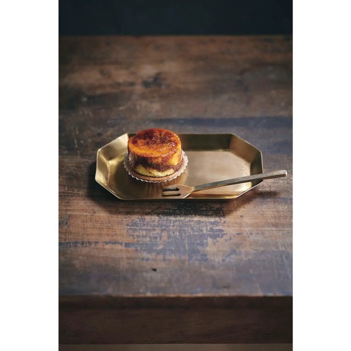Brass Long Octagon Dish-Medium
