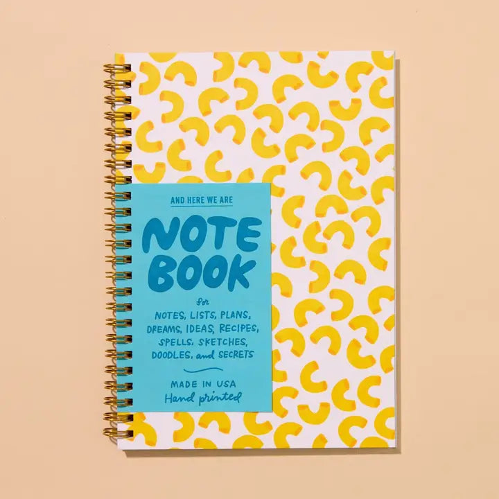 And Here We Are - Macaroni & Cheese Spiral Notebook