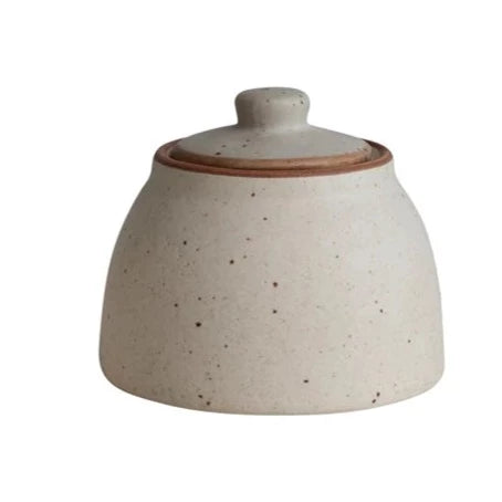 Speckled Stoneware Sugar Jar