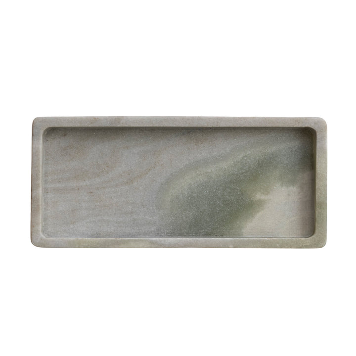 Green Melange Marble Tray