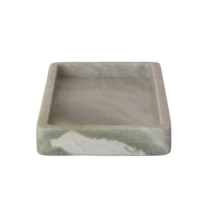 Green Melange Marble Tray