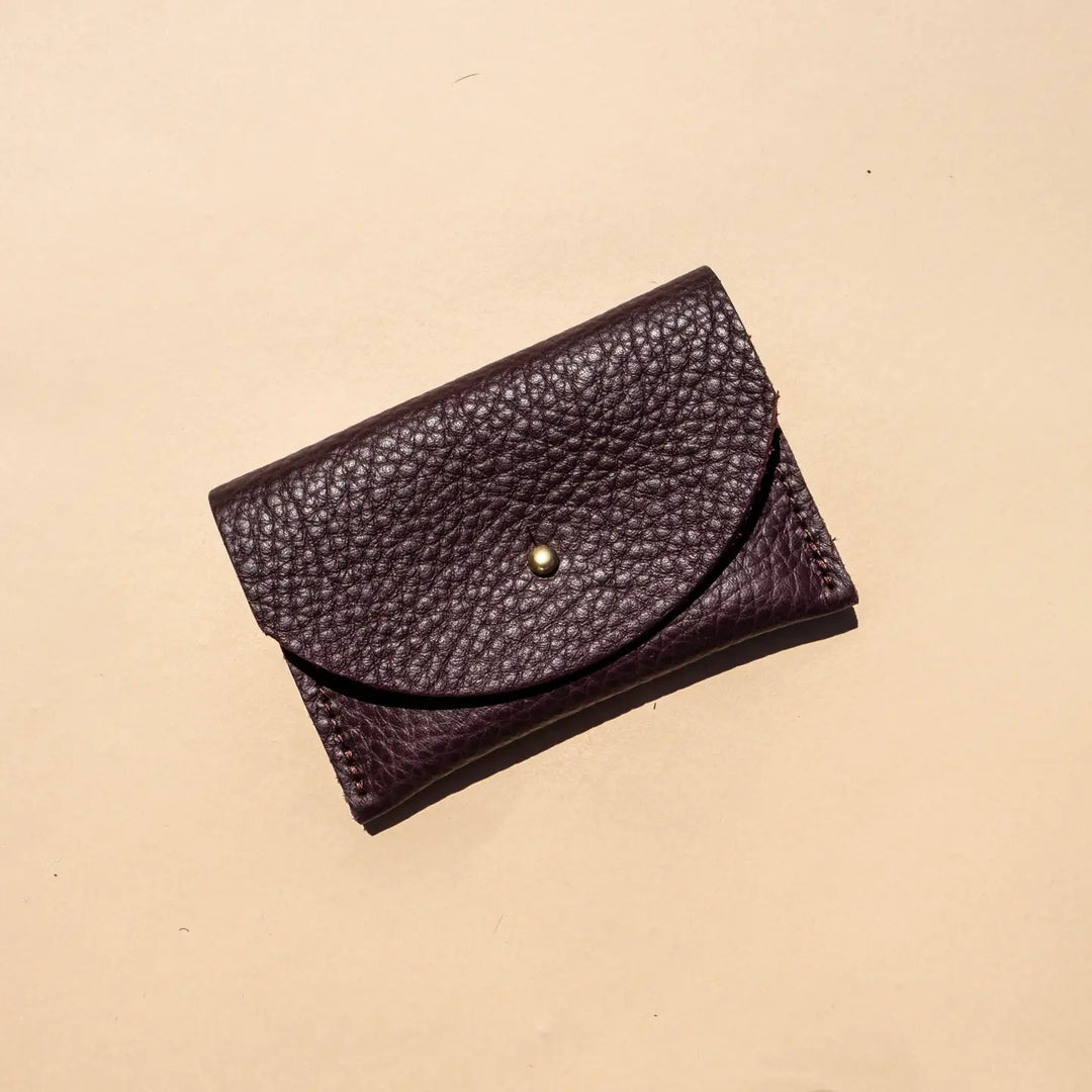 Primecut – Plum Leather Card Holder