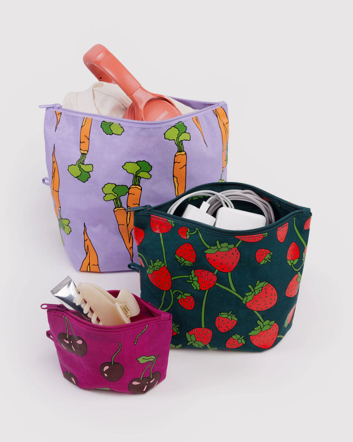 BAGGU - Go Pouch Set in Carrots & Berries