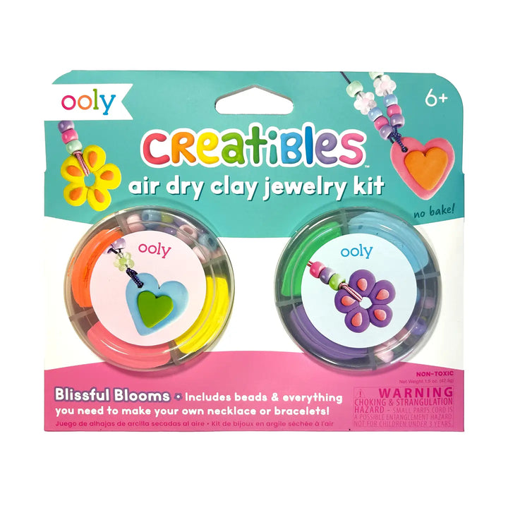 Ooly – Creatibles Air Dry Clay Jewelry Kit in Blissful Blooms