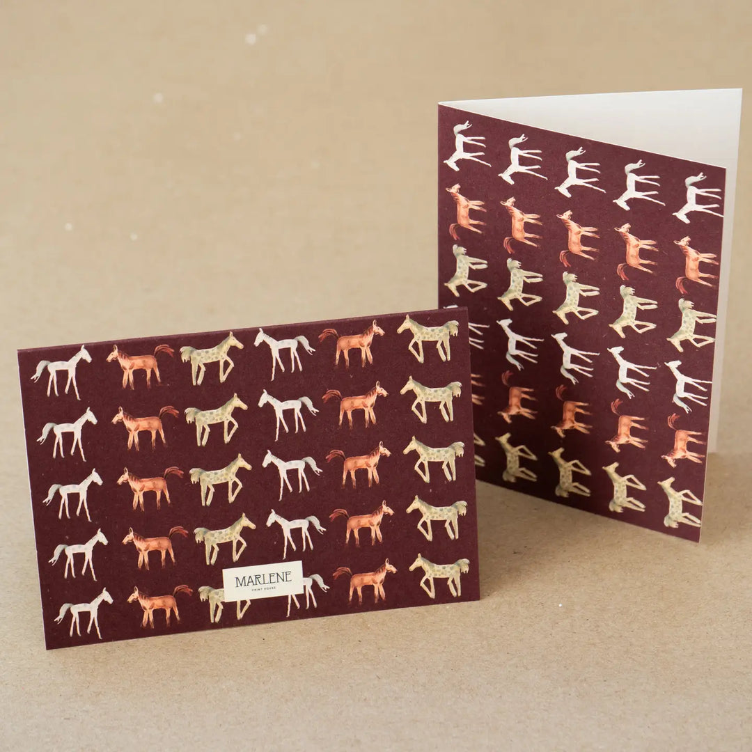 Marlene Print House - The Plum Pony Fold Card