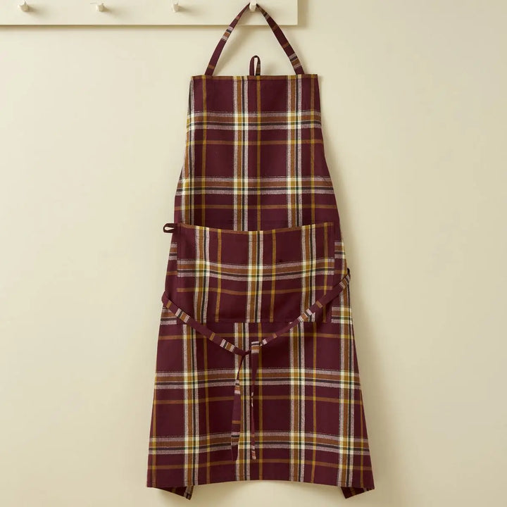 Kitchen Apron in Enchanted Forest Plaid