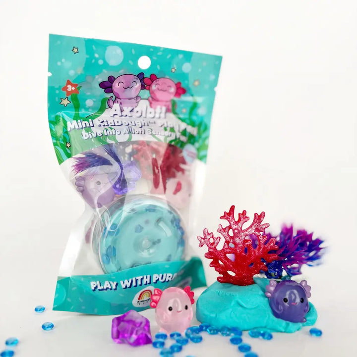 Earth Grown KidDoughs - Kid Dough Mini Play Pack in Axolotl