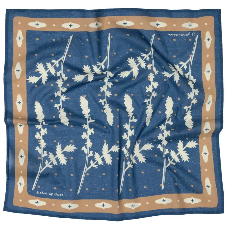 Jenni Earle - 'Kickin Up Dust' Cotton Voile Bandana in Deep Navy
