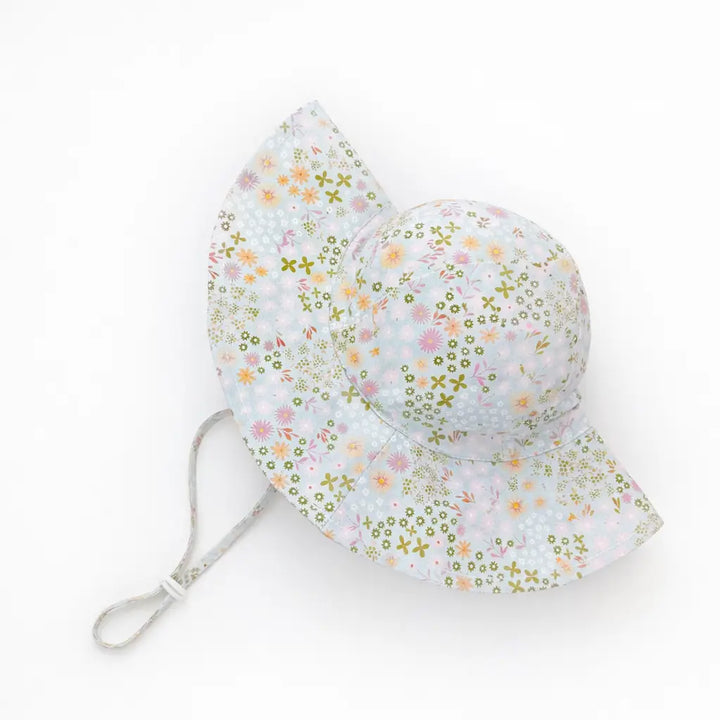 Huggalugs – Ditsy Blooms Baby & Toddler Bucket Hat Upf 50+
