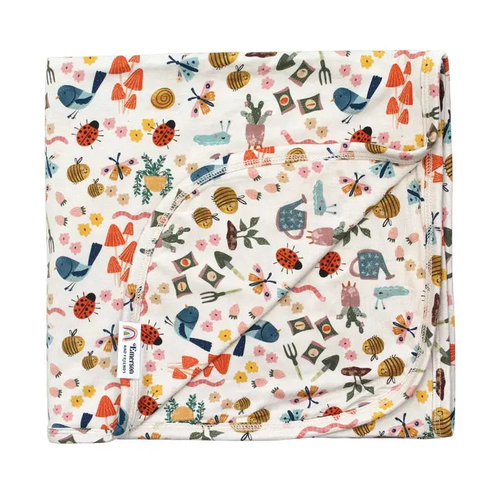 Emerson and Friends- Garden Friends  Luxury Bamboo Blanket