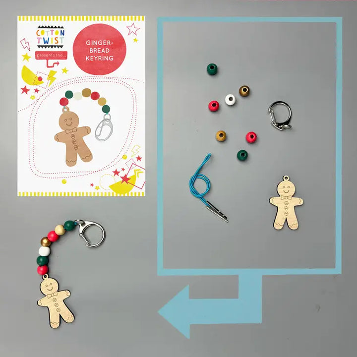 Cotton Twist – Make Your Own Gingerbread Key Ring Kit