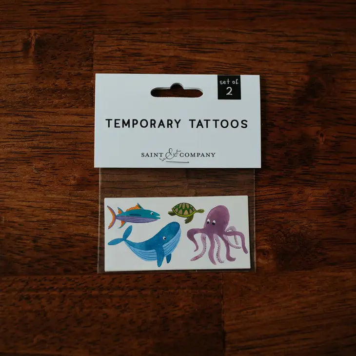 Saint & Company – Wild Sea Temporary Tattoo Set