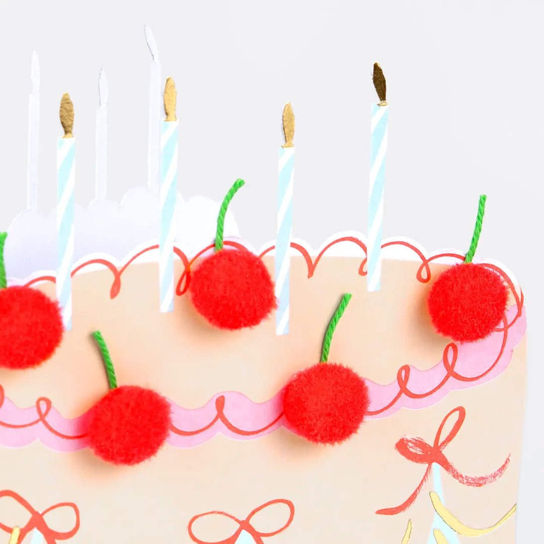 Meri Meri - Cherry Cake Birthday Card