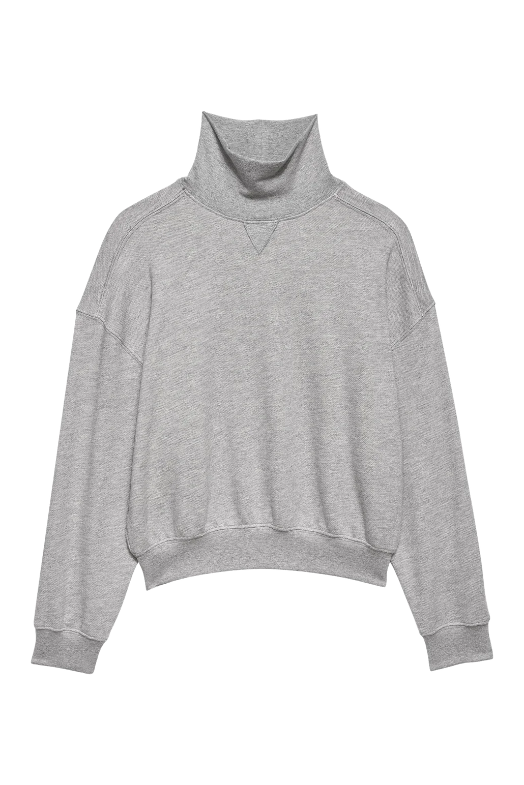 DONNI – Eco Terry Funnel Neck in Heather Grey