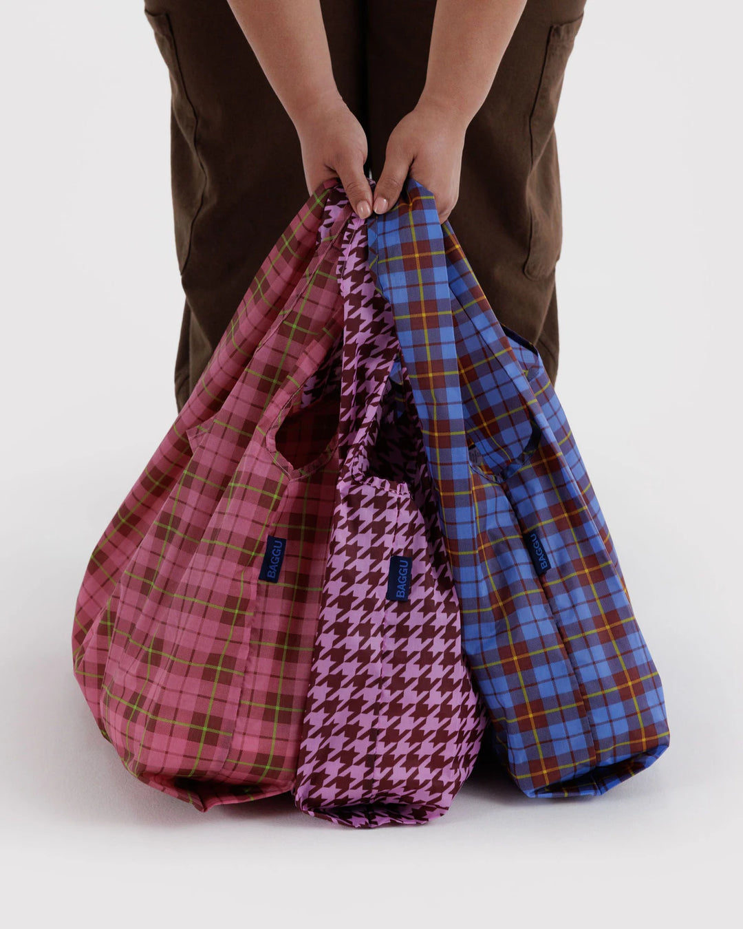 BAGGU - Standard Baggu Set of 3 –– Check Mix