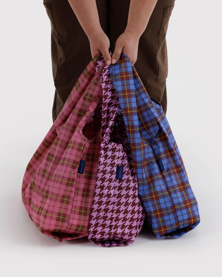BAGGU - Standard Baggu Set of 3 –– Check Mix