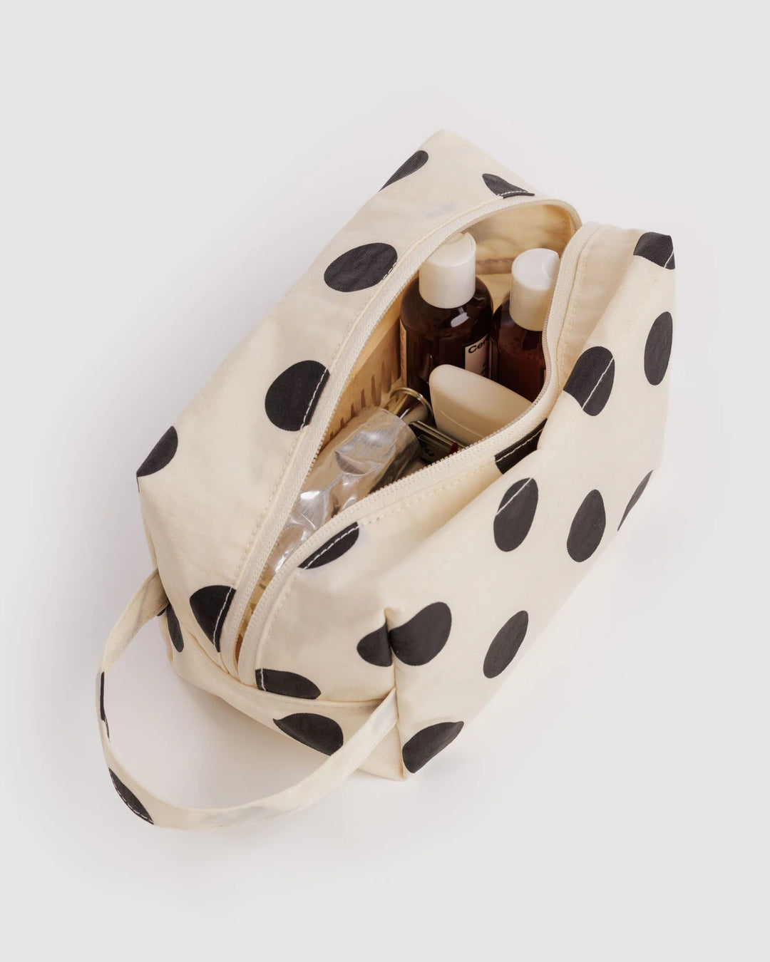 Baggu – Dopp Kit in Black and Cream Polka Dot