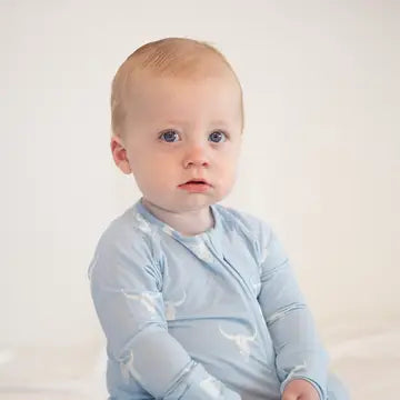 Nomad Baby-  Longhorn Zipper Onsie