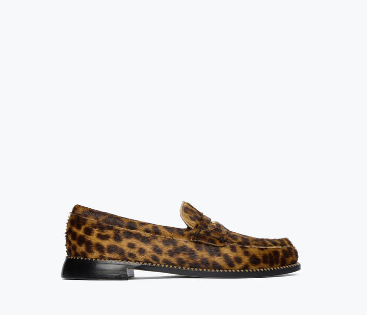 Freda Salvador – Elba Penny Loafer in Leopard Haircalf