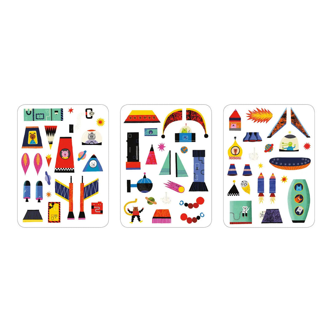 Rocket Ship Magnetic Build-It Set