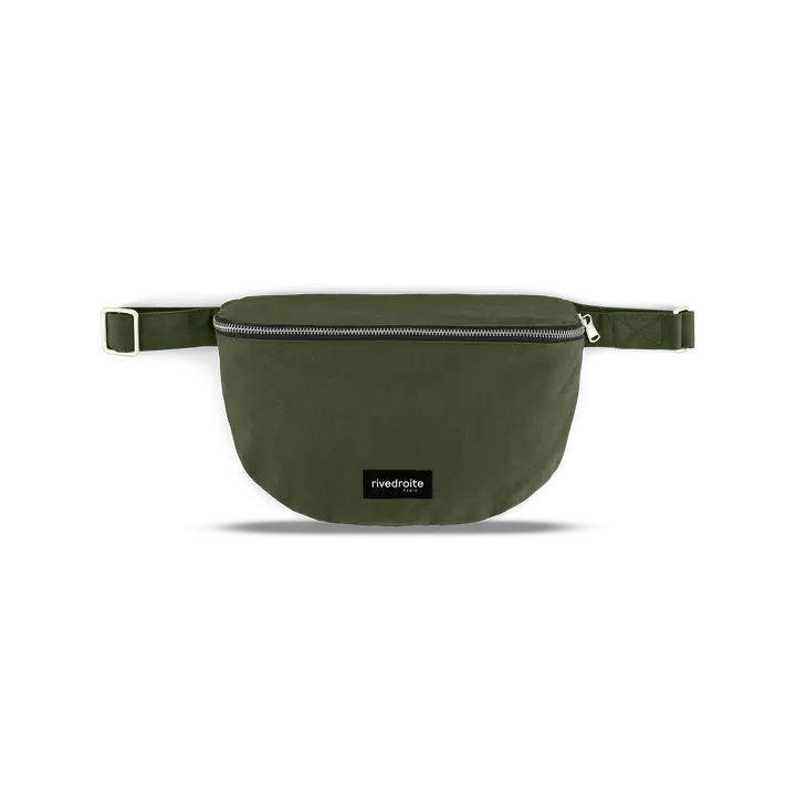 Rivedroite – Custine Waist Bag in Coated Green