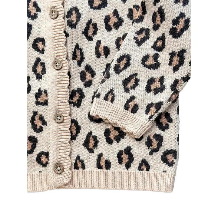 Viverano Organics – Leopard Knit Cardigan
