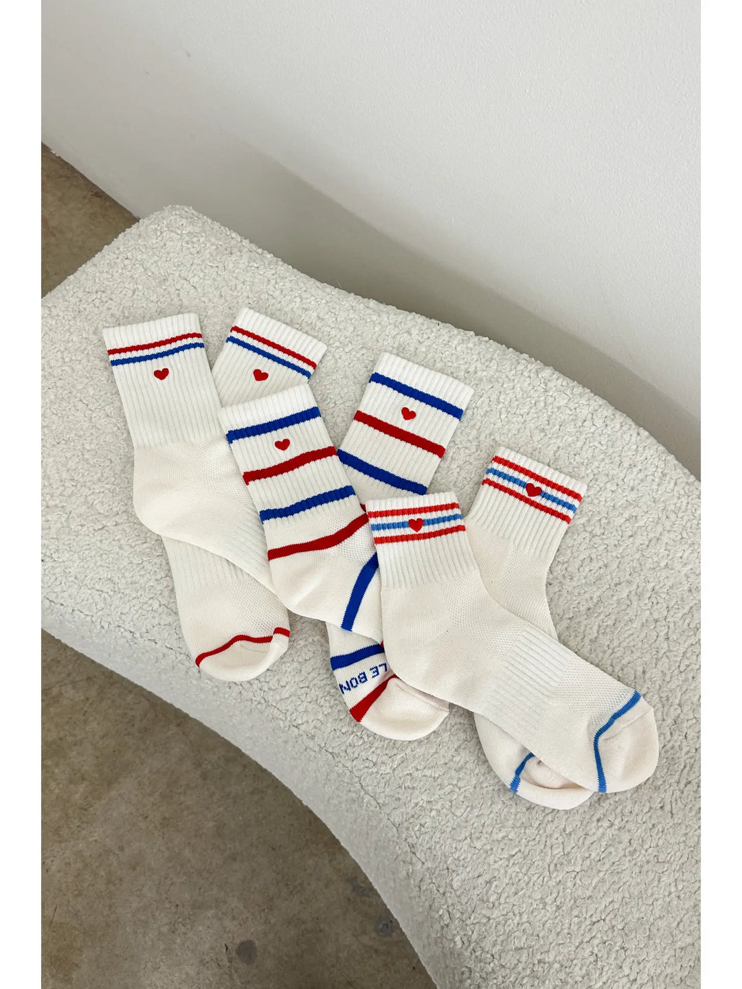 Le Bon Shoppe - Heart Embroidered Girlfriend Socks