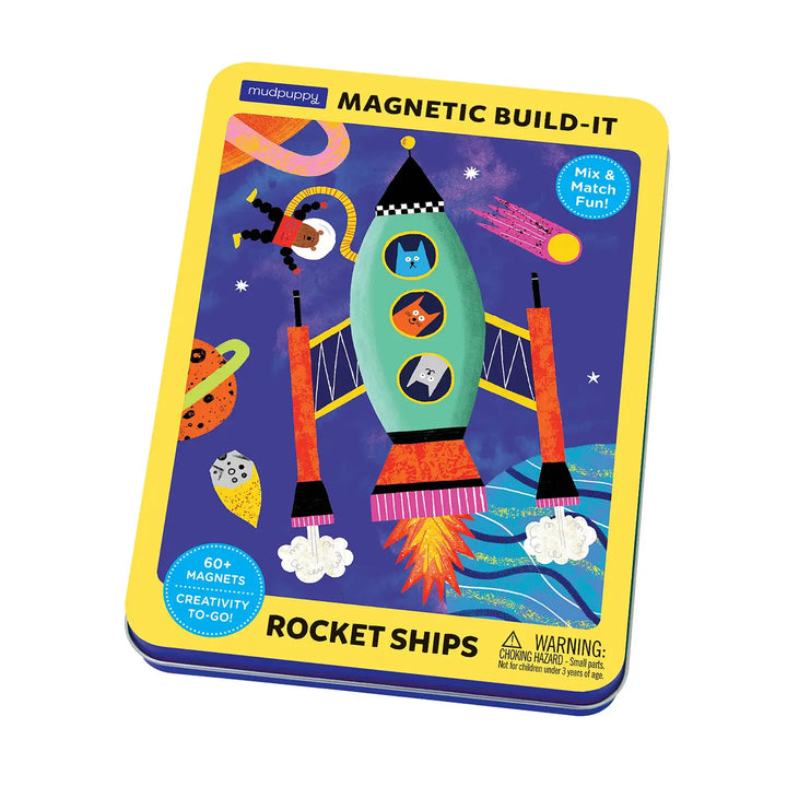 Rocket Ship Magnetic Build-It Set
