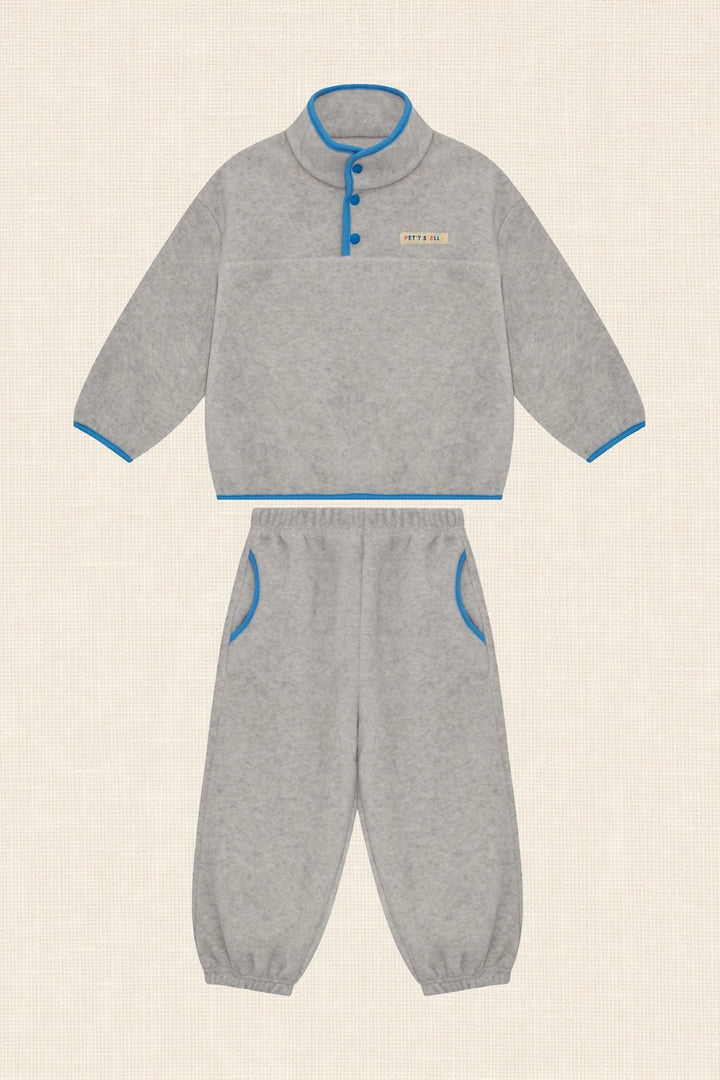 Petit Stella - Fleece Play Set in Grey / Cobalt