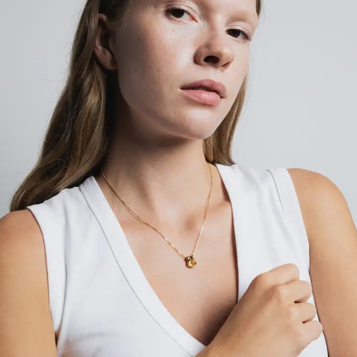 Wolf Circus Jewelry – Cora Necklace in Citrine & Gold