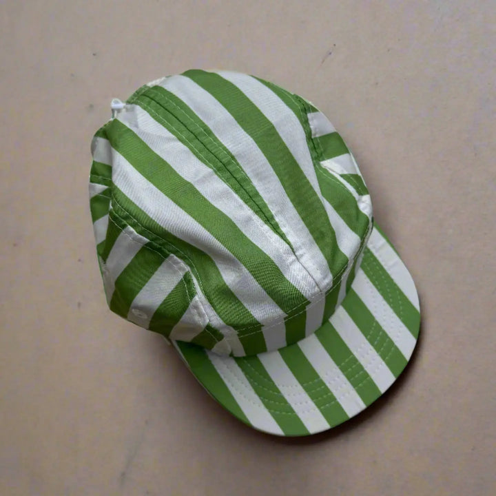 Twill & Pine – Kid's Five-Pane Hat in Vintage Stripe