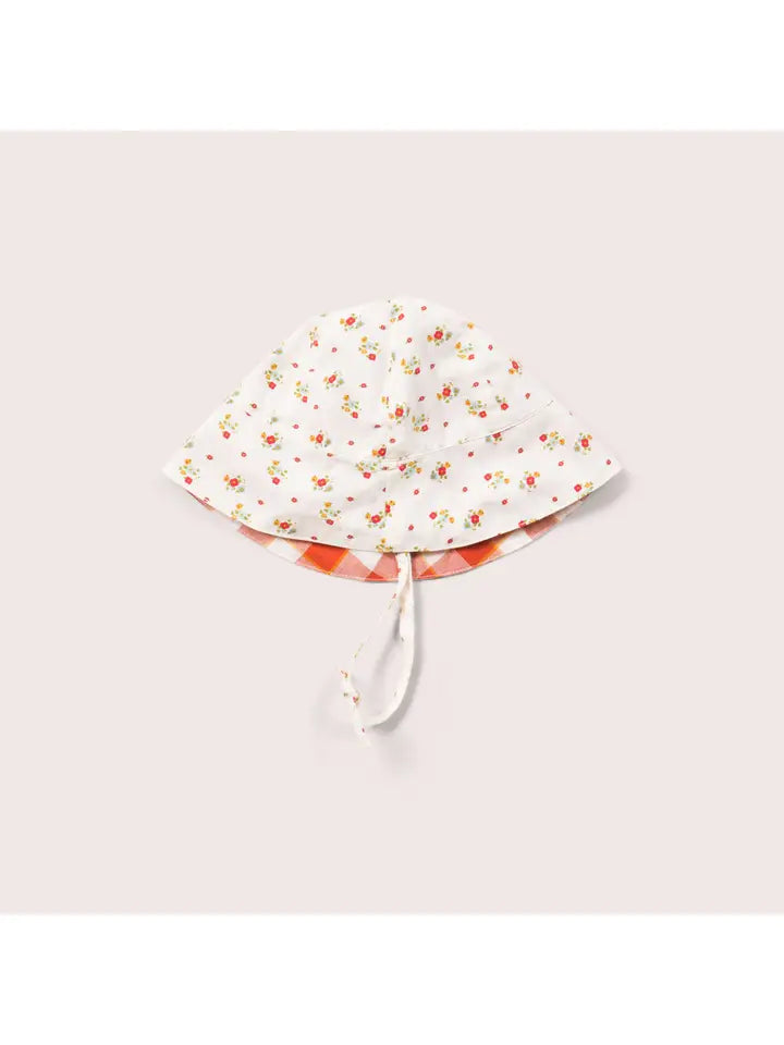 Little Green Radicals –– Spring Flowers Reversible Sun Hat