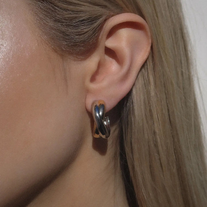 Mod + Jo - Sullivan Two-Toned Hoops