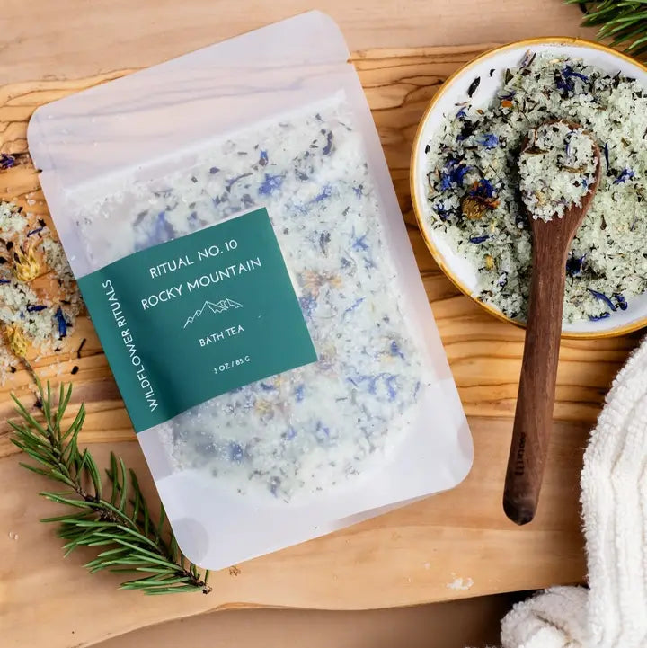 Wildflower Rituals - Rocky Mountain Herbal Bath Soak in Juniper Spruce Peppermint