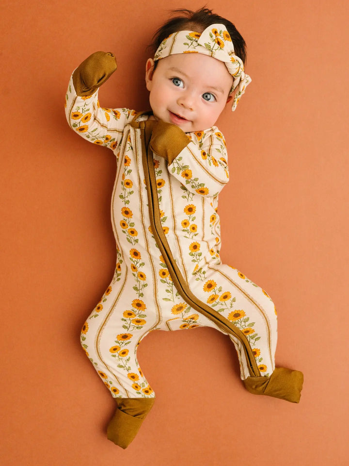 Little One Shop – Sunflower Stripe Bamboo Sleeper