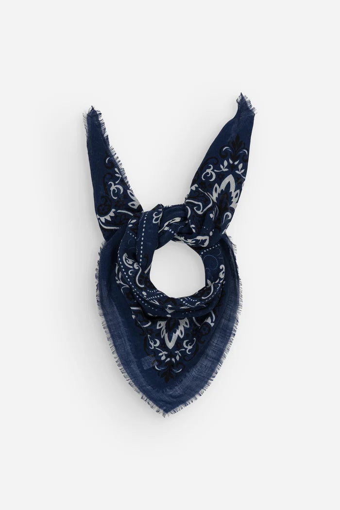 Maison Lecomte Flament – Cashmere Bandana in Navy