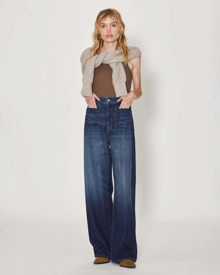 Le Jean - Amber Soft Barrel Jean in Indigo Shadow