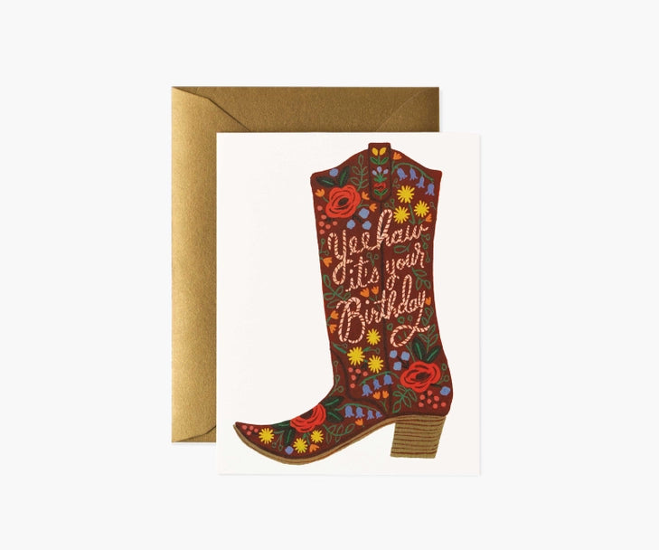 Rifle Paper Co. – Birthday Boot Card