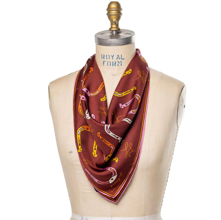 Jenni Earle - 'big horseshoe' Silk Scarf