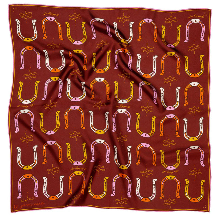 Jenni Earle - 'big horseshoe' Silk Scarf