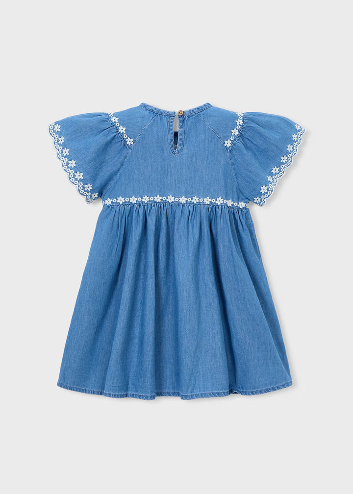 Mayoral – Embroidered Denim Dress