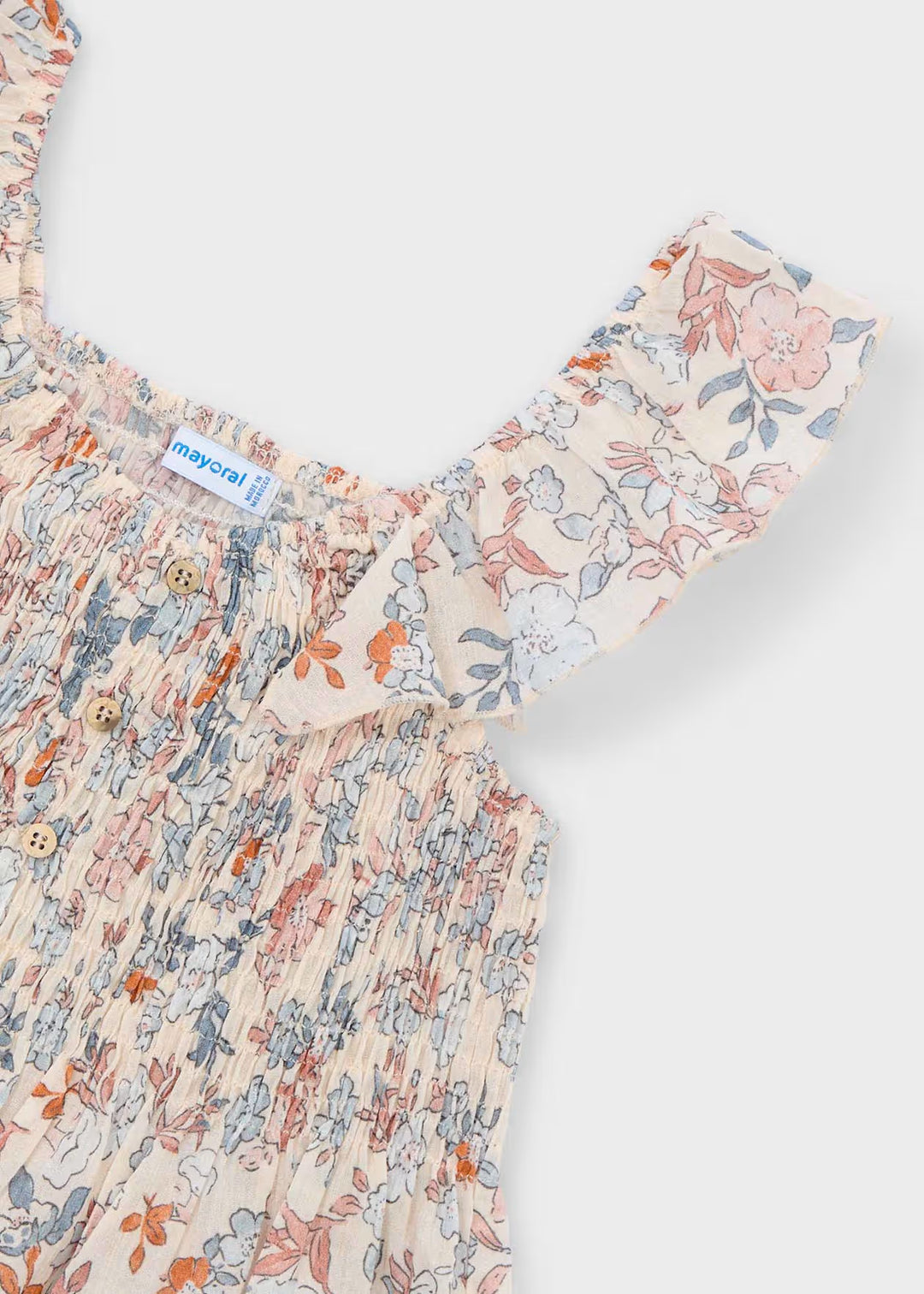 Mayoral – Printed Bambula Top in Salmon