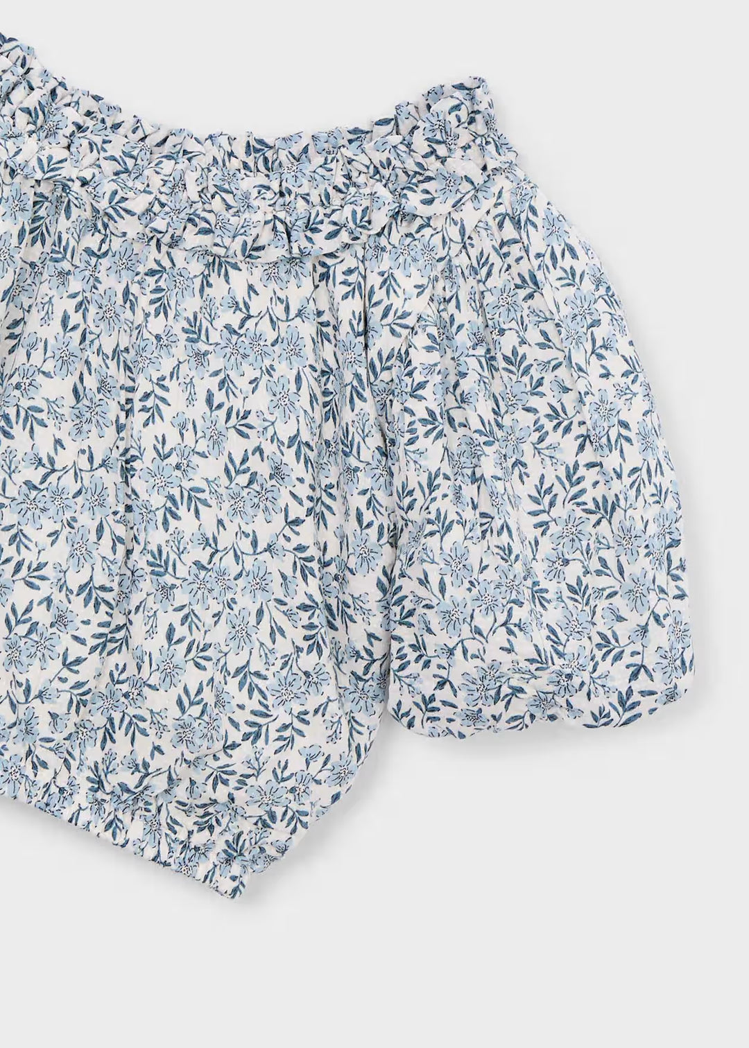 Mayoral – Printed Top in Sky Blue
