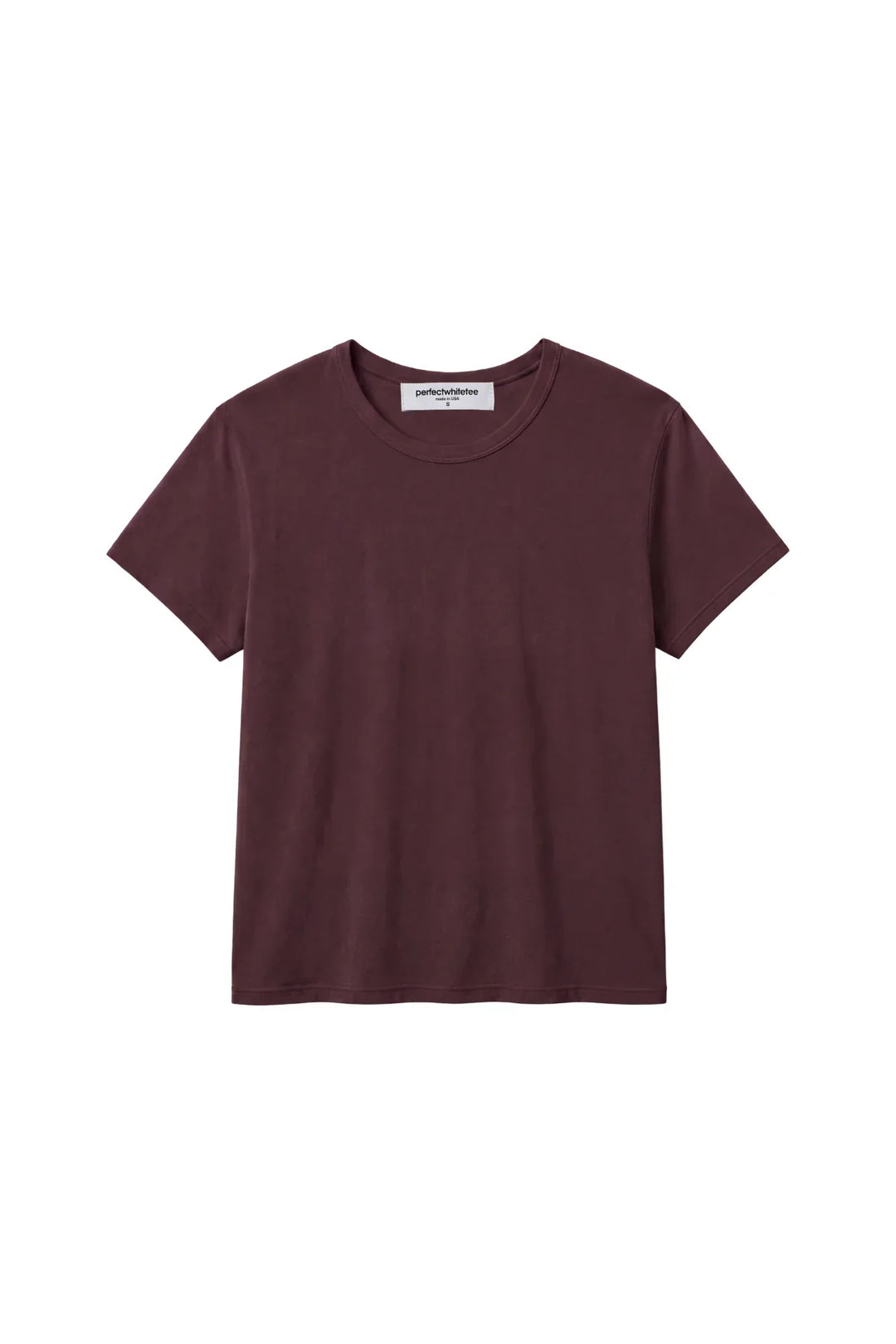 Perfect White Tee - Harley Boxy Crew in Cherry Lacquer