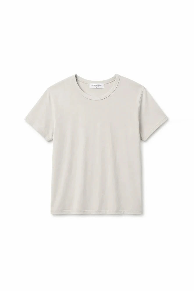 Perfect White Tee - Harley Boxy Crew in White Cap