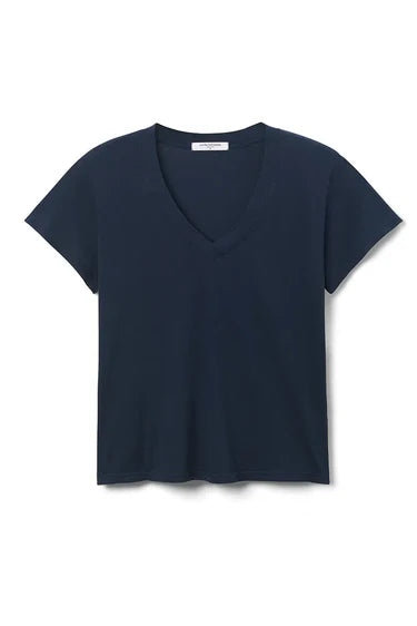 Perfect White Tee – Hendrix V-Neck Tee in Navy