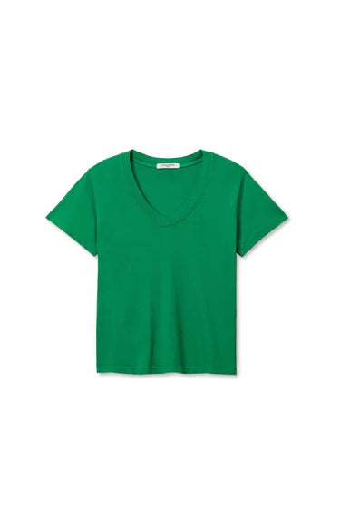 Perfect White Tee – Hendrix V-Neck Tee in Grass