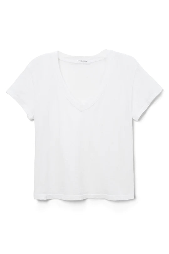 Perfect White Tee – Hendrix V-Neck Tee in White