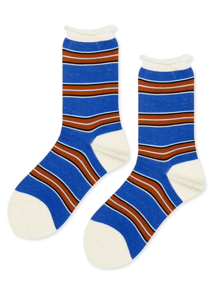 Hansel from Basel – 70s Stripe Crew in Blue