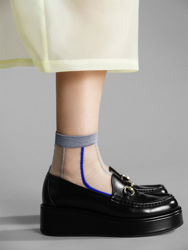 Hansel from Basel – Grand Slam Sheer Short Crew in Silver